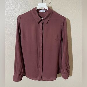Frame Denim Maroon Shirt